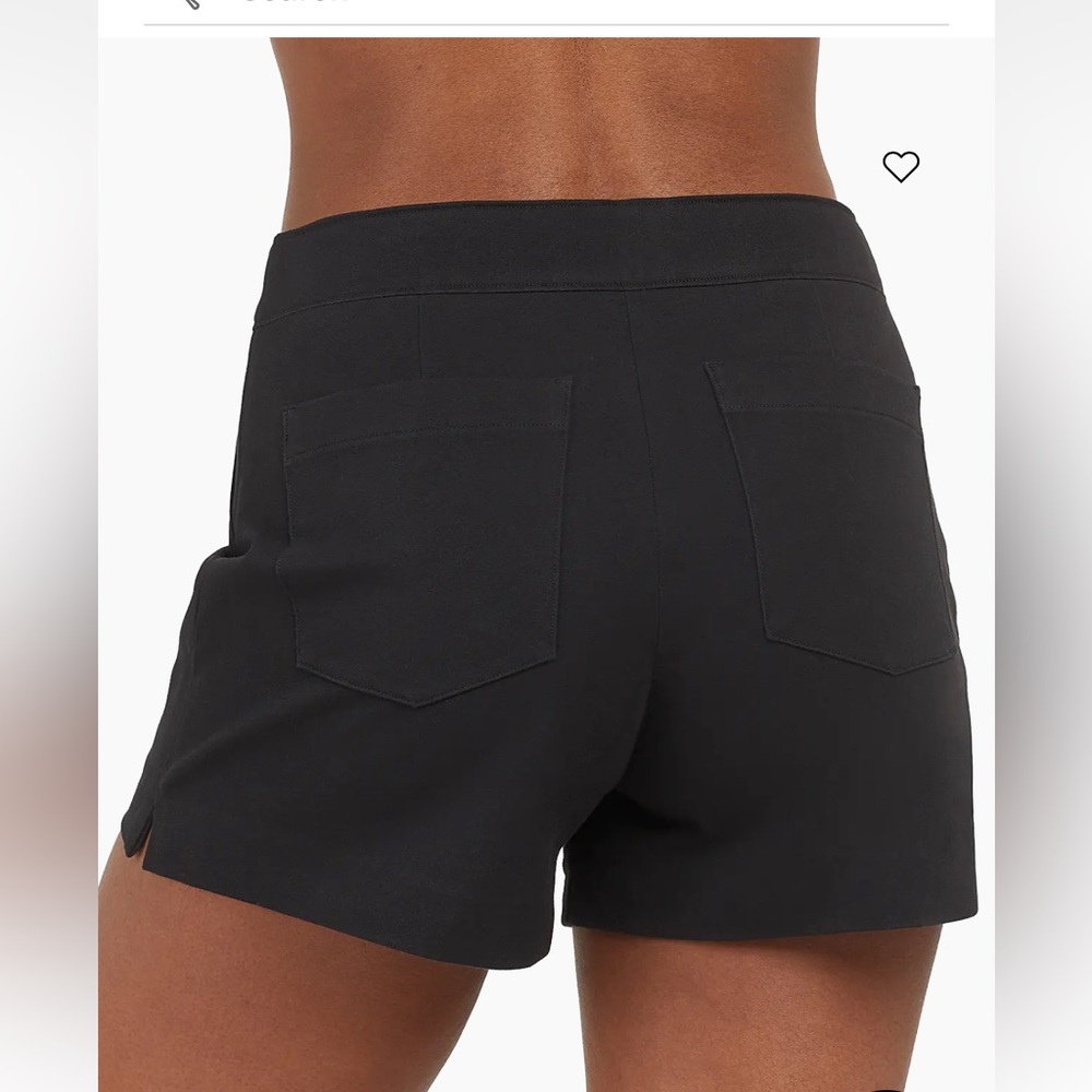 Spanx Polished Stretch Cotton Shorts Size M
